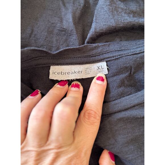 Icebreaker Merino Wool T Shirt Mens Base Layer Outdoor Hiking Activewear XL - Picture 7 of 10